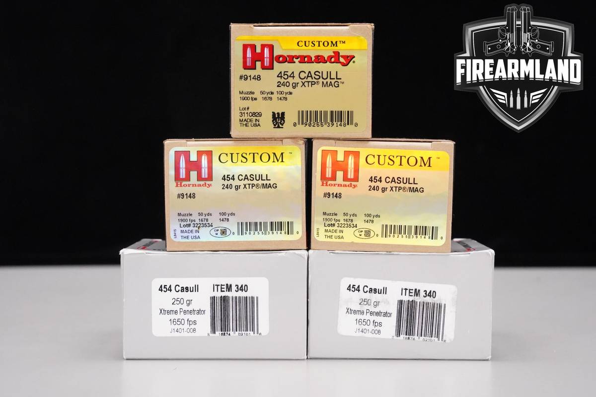 454 Casull Ammo 454-Casull Ammunition 100 ROUNDS