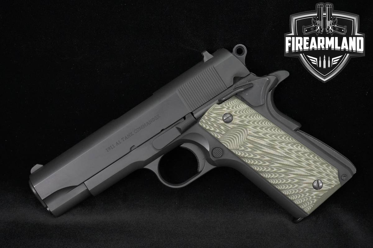 Tisas 1911 A1 Tank Commander 45 ACP 4.25" Black 1911A1 +2 MAGS & ORIG CASE