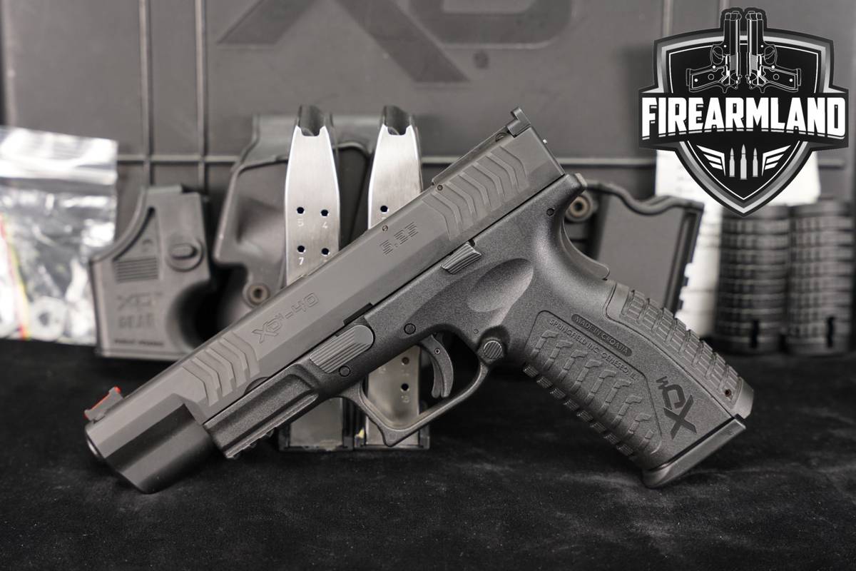 Springfield Armory XDm 5.25 40 S&W XDM40 XD-m +3 MAGS, ORIG CASE & HOLSTER