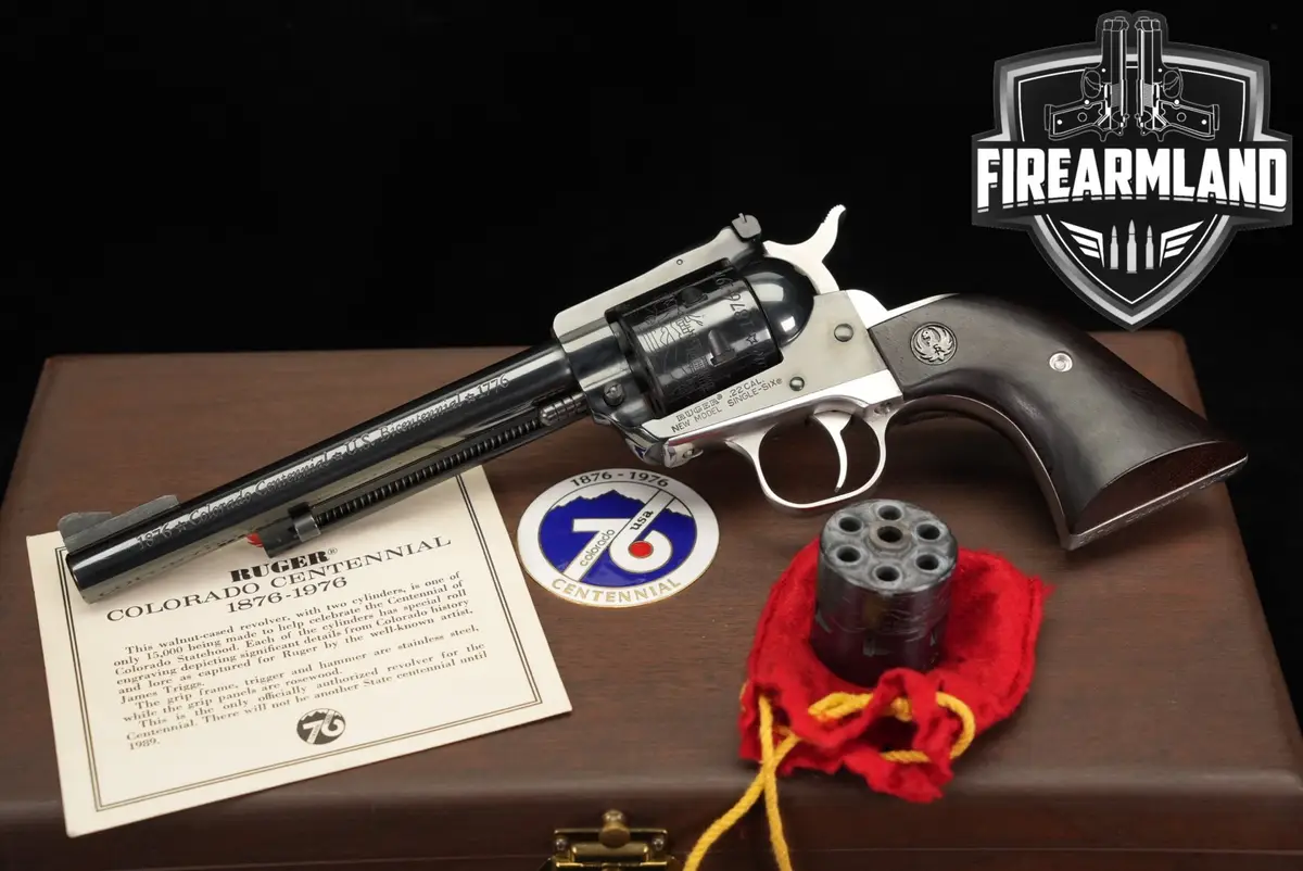 COMMEMORATIVE 1976 Ruger New Model Single-Six Colorado Centennial 1876
