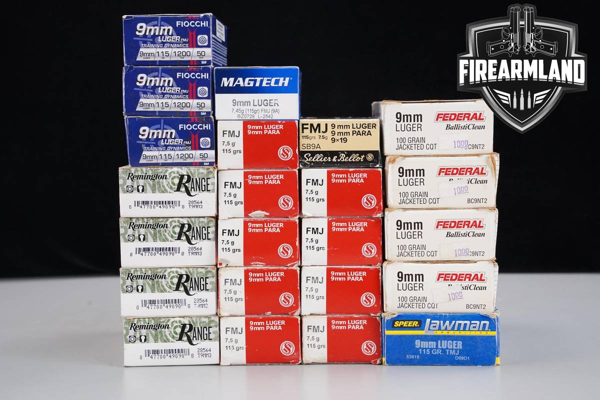 1150 RDS! 9mm Ammo 9-mm