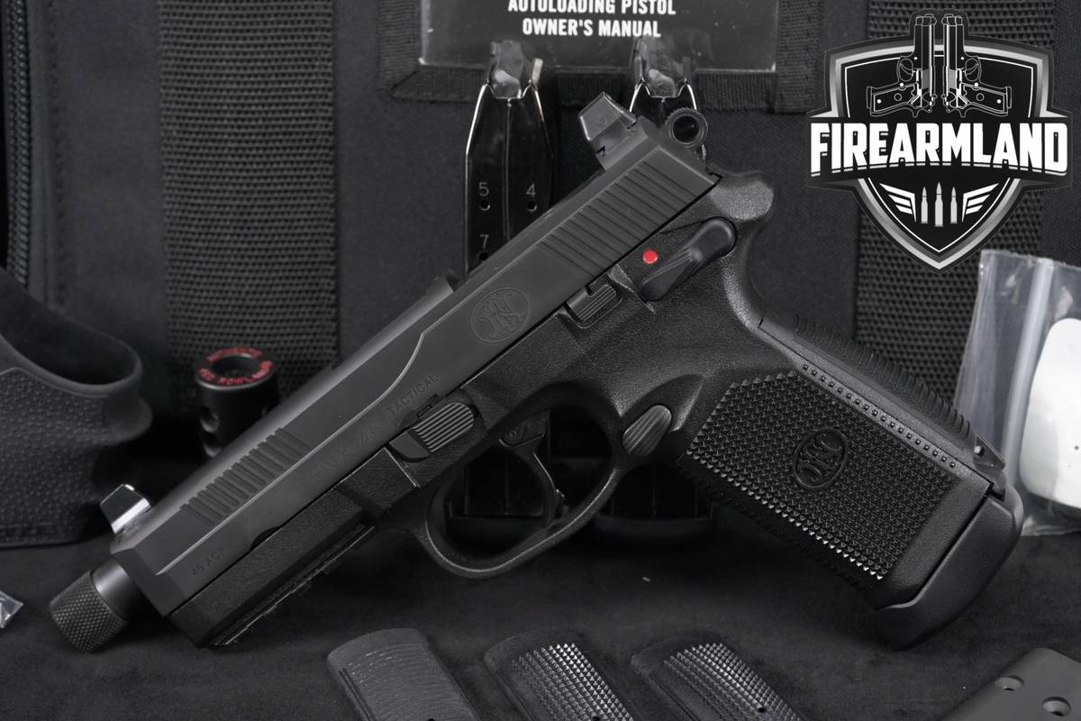 FN FNX-45 Tactical OR 45ACP 460 ROWLAND CONVERSION +3 MAGS, ORIG CASE, COMP