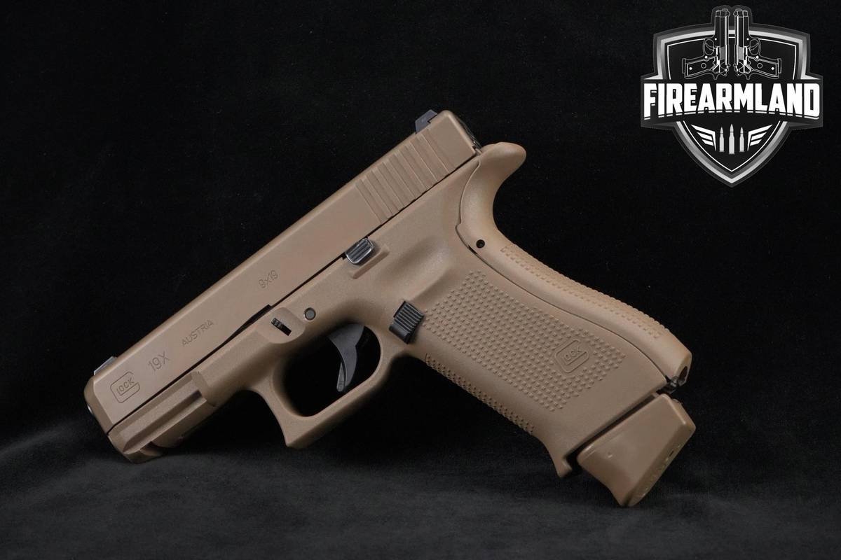 Glock 19X Crossover 9mm 4" FDE Glock-19X G19-X G19X +3 MAGS & ORIG CASE