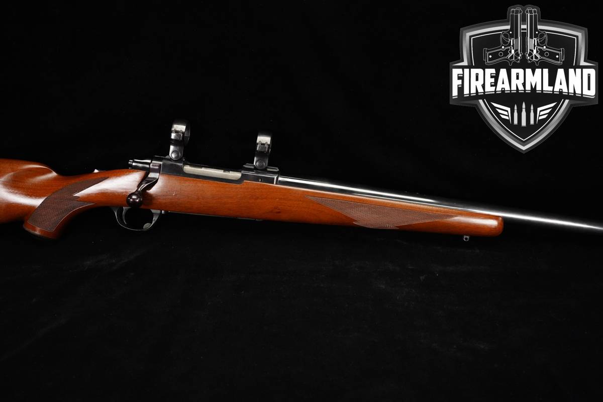 1975-1976 Ruger M77 Tang Safety Red Pad 220 Swift Blued & Walnut Model 77