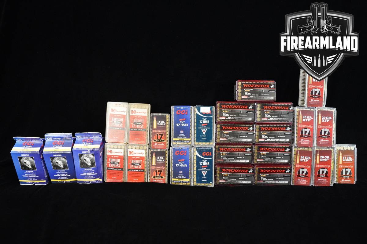 17 HMR Ammunition 17-HMR Ammo 17-MACH2 1650 ROUNDS
