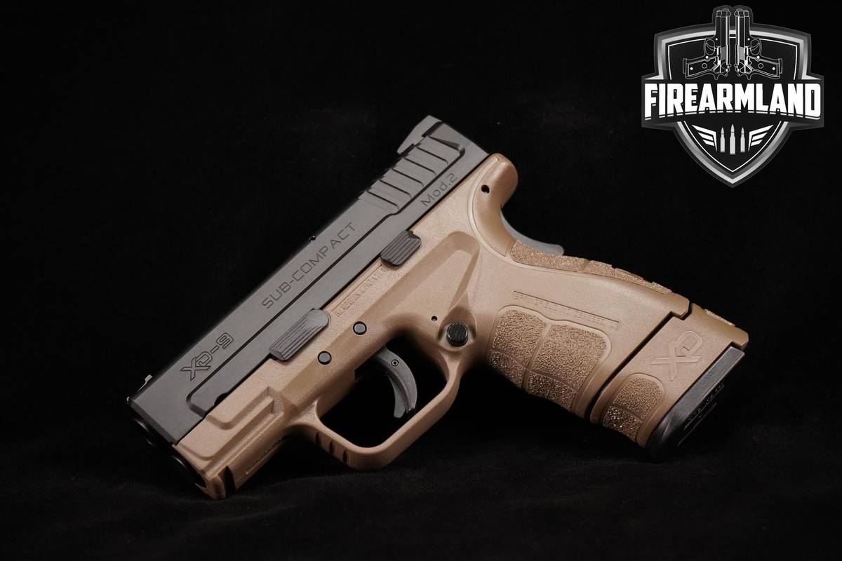 Springfield Armory XD-9 Mod.2 Sub-Compact 3.1" Two-Tone FDE XD9 +ORIG CASE