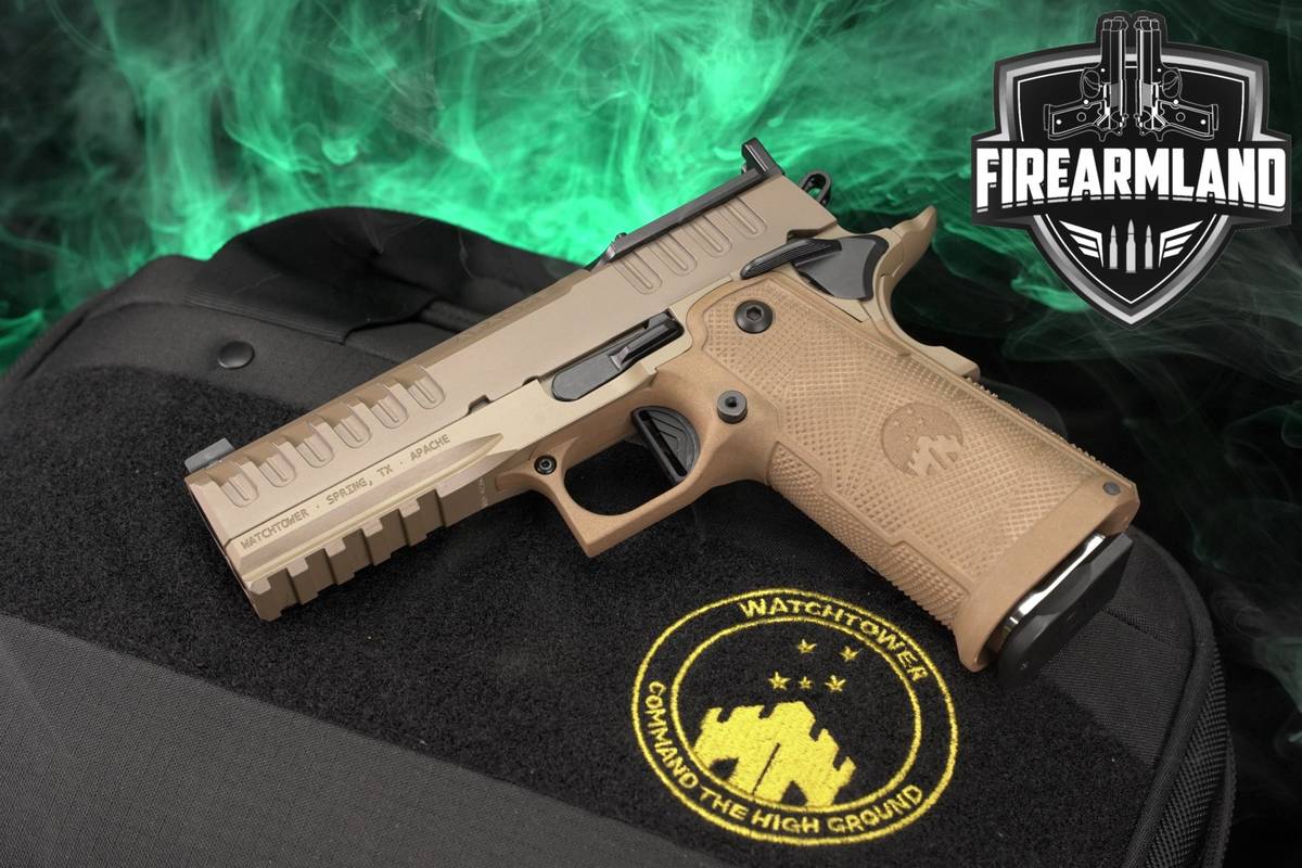 Watchtower Apache Commander 9mm Optics-Ready 4.25" FDE 1911 2011 +CASE