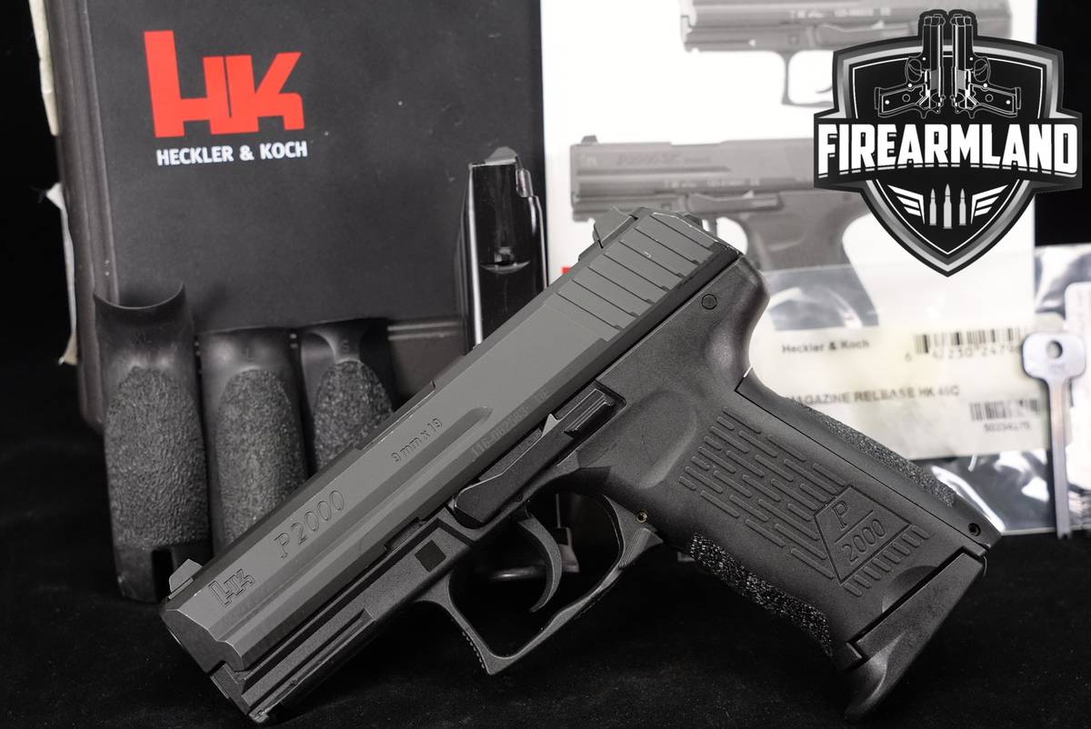 Heckler & Koch P2000 V2 LEM H&K 9mm 3.66" P-2000 +2 MAGS & ORIG CASE