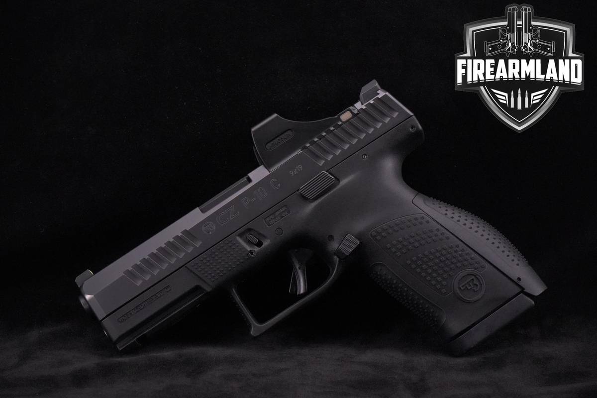 CZ P-10 C 9mm 4" CZ-P-10-C +2 MAGS, ORIG CASE & HOLOSUN OPTIC