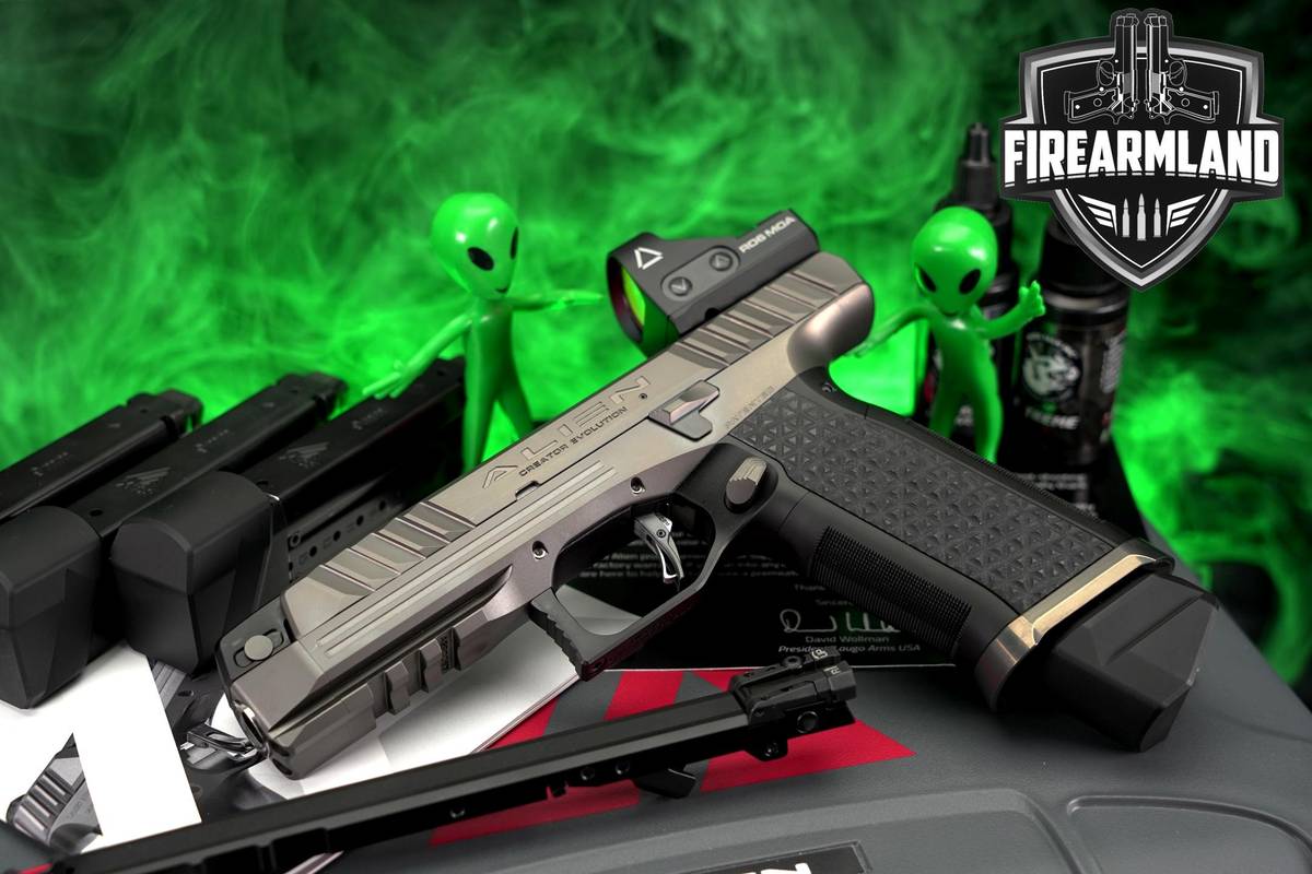 Laugo Arms Alien Creator Evolution Kit 9mm 4.8" +4 MAGS, RED DOT & CASE