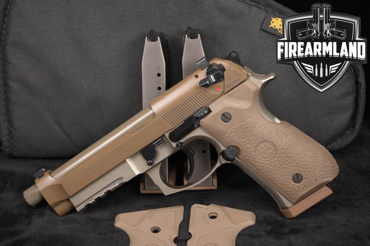 Beretta M9A3 9mm 5.1" FDE M9 A3 THREADED +3 MAGS, CASE