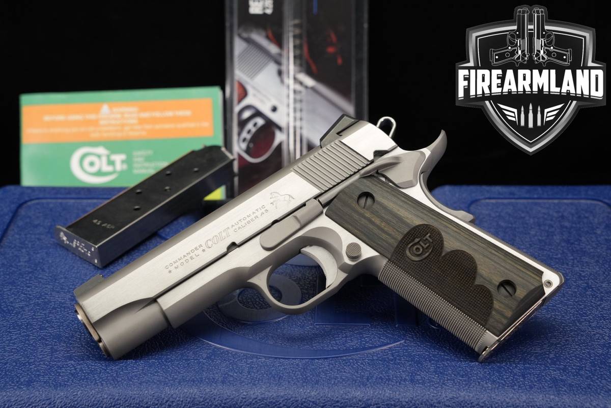 Colt Commander WILEY CLAPP Stainless Series 70 TALO Exclusive 1911 +2 MAGS