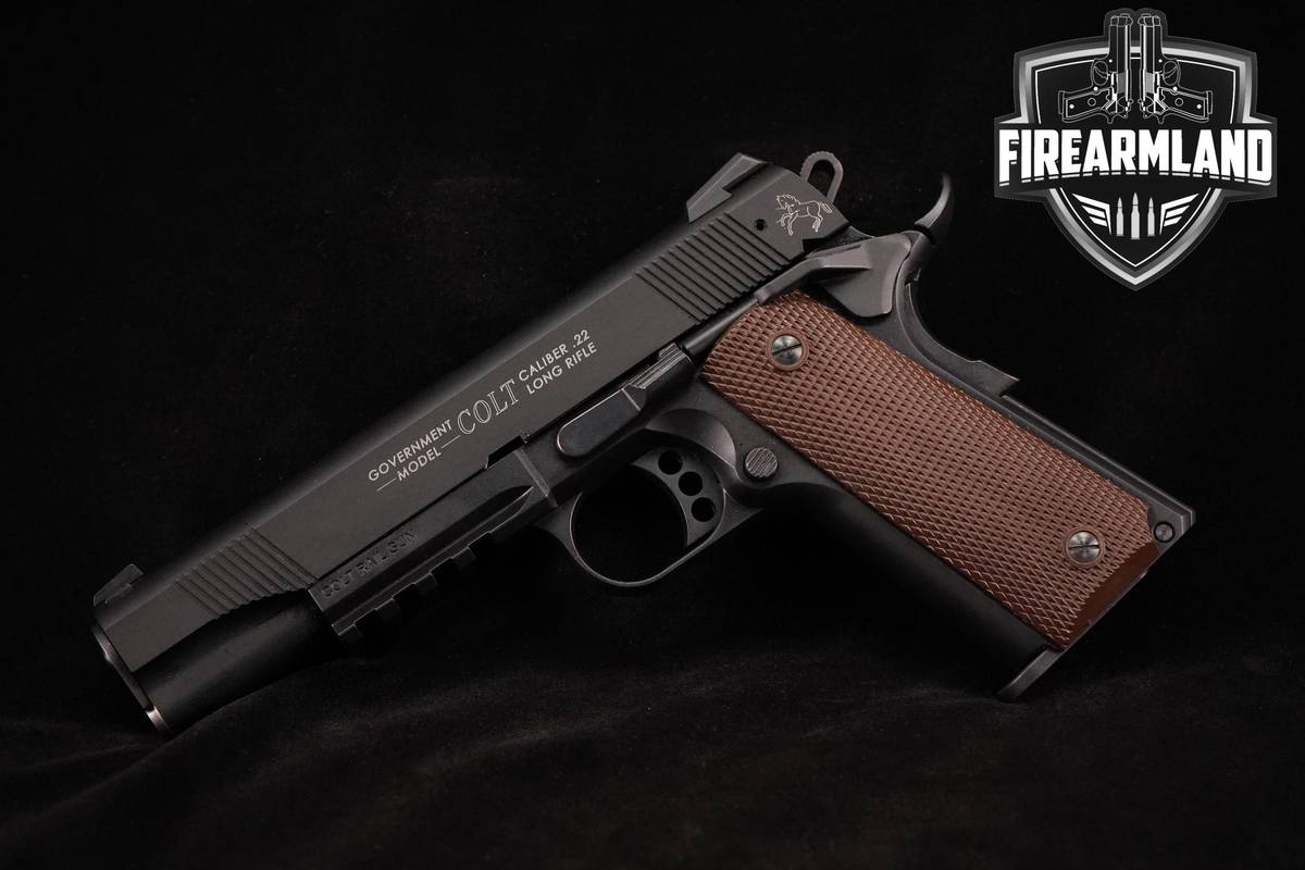 Walther 1911-22 Rail Gun 22LR 5" Black Anodized Colt Government Model 6MAGS