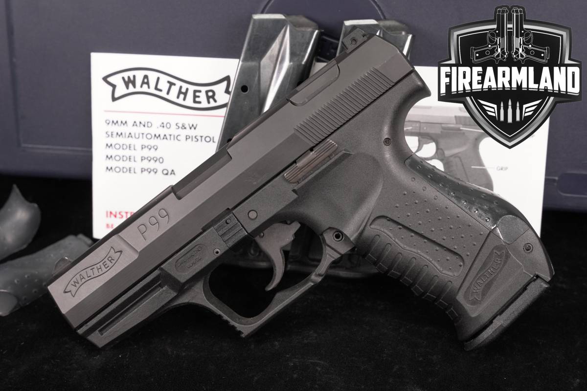 2000 Walther P99 AS First Generation 9mm 4" P-99 +3 MAGS & ORIG CASE