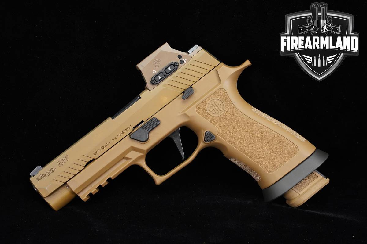 Sig Sauer M17X RX 9mm 4.7" Coyote M-17 P-320 +3 MAGS, ORIG CASE & OPTIC