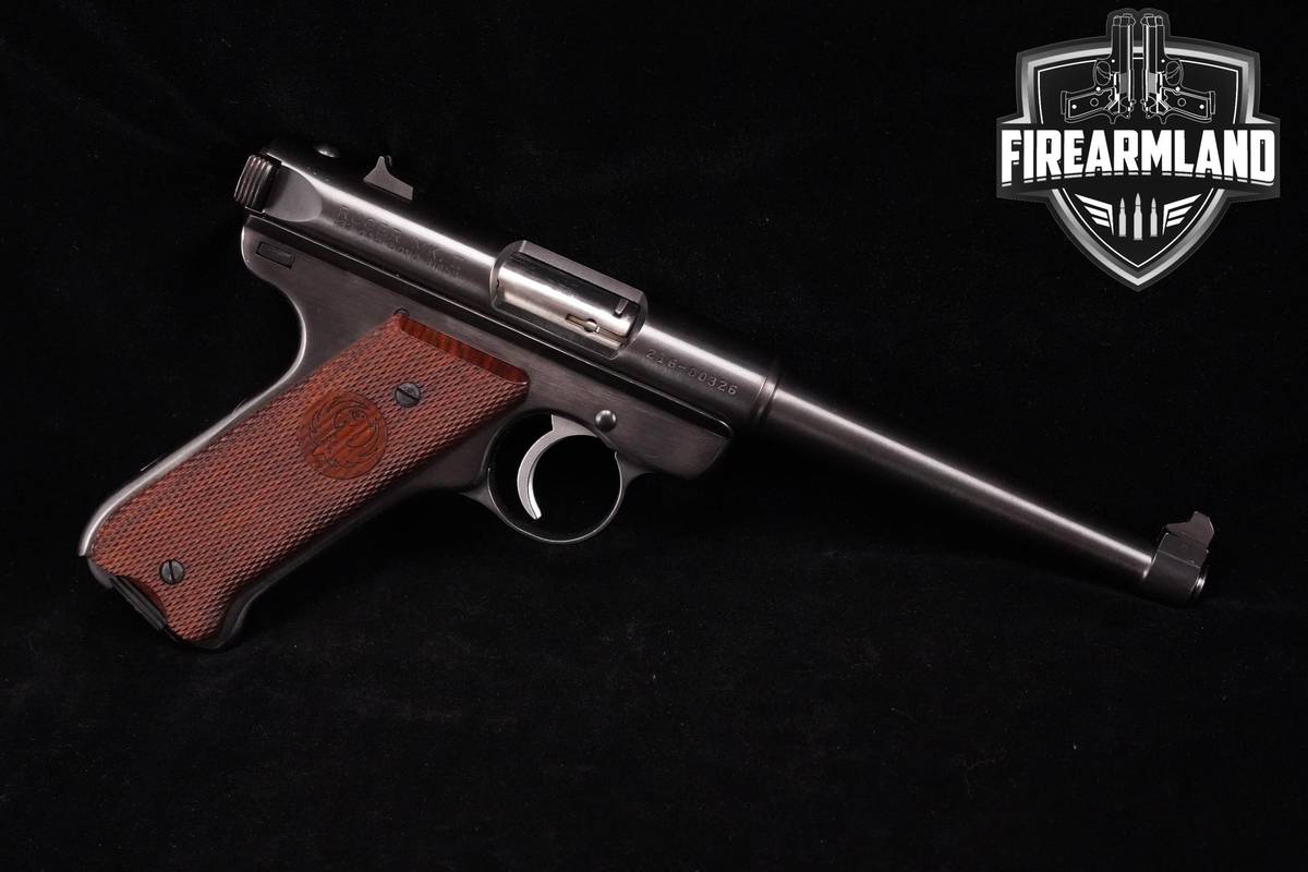 1991 Ruger Mark II Standard 22LR 6" Blued MK 2 Luger-Style +4 MAGS