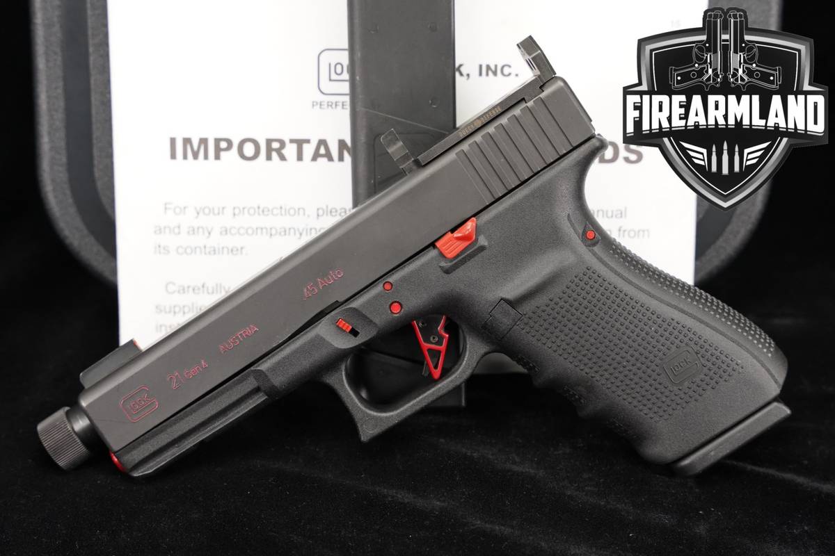 Glock 21 Gen4 G21 Gen 4 45 ACP Optics-Ready THREADED +2 MAGS & ORIG BOX