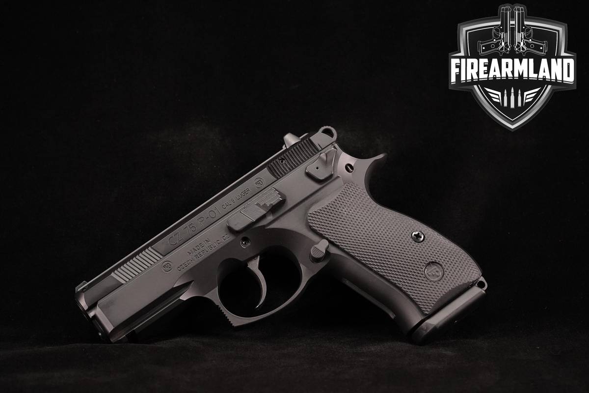 CZ 75 P-01 NSN Marked 9mm 3.75" Black Polycoat CZ75 P01 ORIG CASE & HOLSTER