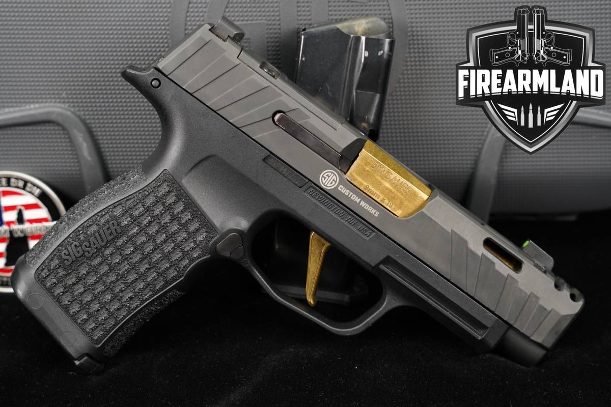 Sig Sauer P365XL Spectre COMP; Custom Works 9mm P365-XL P-365 +2 MAGS, CASE