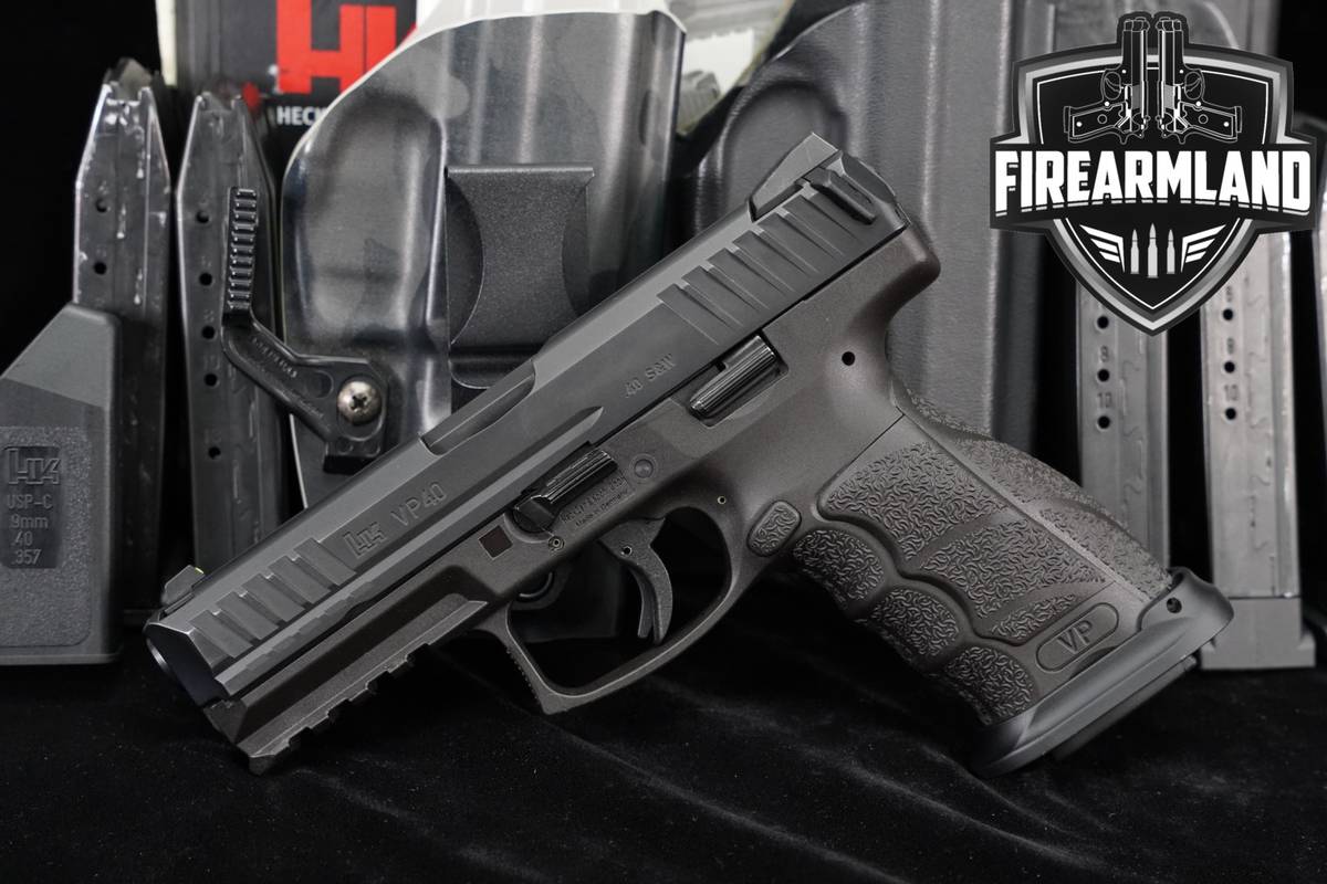 Heckler & Koch VP40 B 40 S&W 4.09" H&K VP +6 MAGS, ORIG CASE & HOLSTER