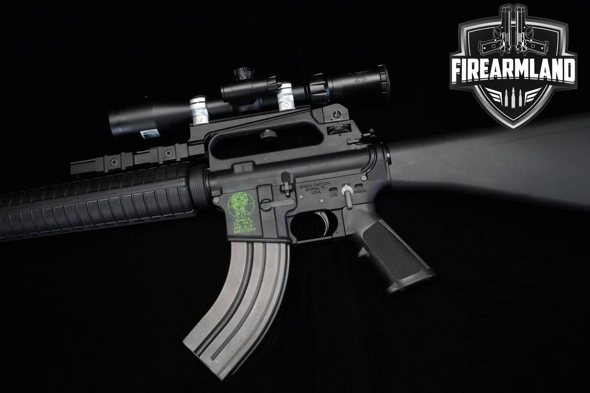 Spikes Tactical Zombie MOD SL15 7.62x39 AR-15 AR15 AR Spikes 3 MAGS & OPTIC