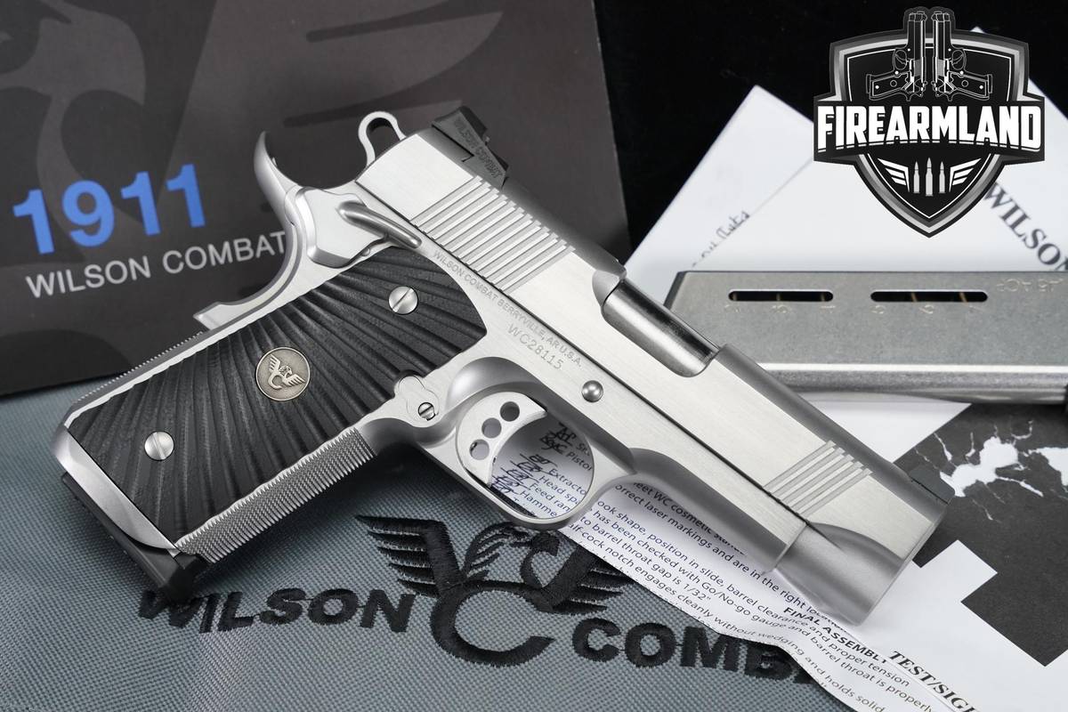 Wilson Combat WC CQB Elite Compact 45 ACP 1911 4" +2 MAGS & ORIG CASE