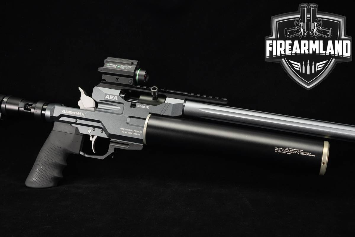 Utah Airguns Element Max 45 20 Two-Tone Black & Silver AEA Air-Gun