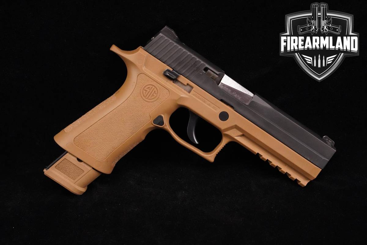 Sig Sauer P250 Full-Size 9mm 4.7" FDE Two-Tone P-250 +2 MAGS & ORIG CASE