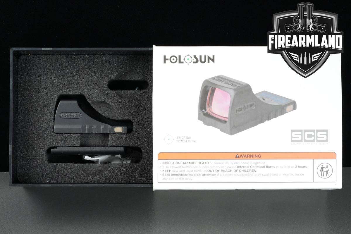 Holosun SCS MOS-GR 2 MOA Green Dot & 32 MOA Circle Reticle +ORIG BOX