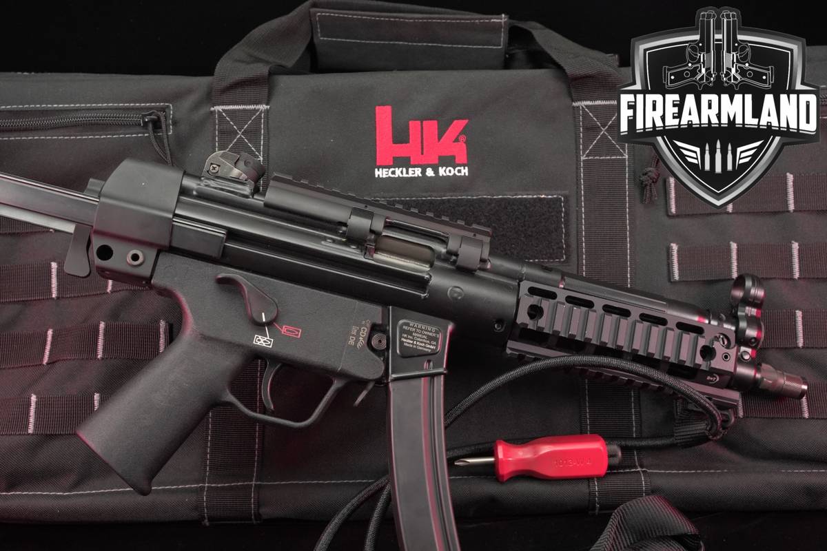 Heckler & Koch H&K SP 5 SP5 9mm +SB TACTICAL Brace, B&T Rail, OG CASE MP5