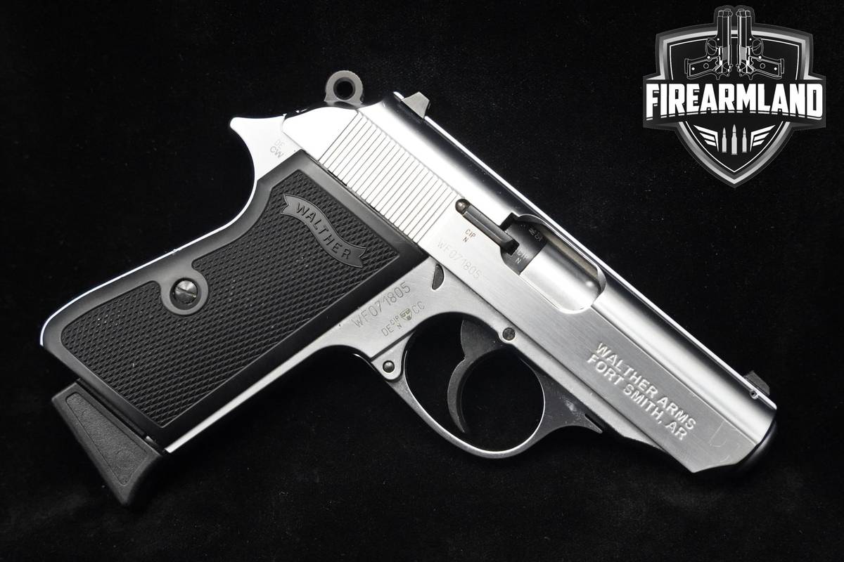 Walther PPK/S Nickel 22LR 3.25" Nickel Walther PPK/S +2 MAGS & ORIG BOX