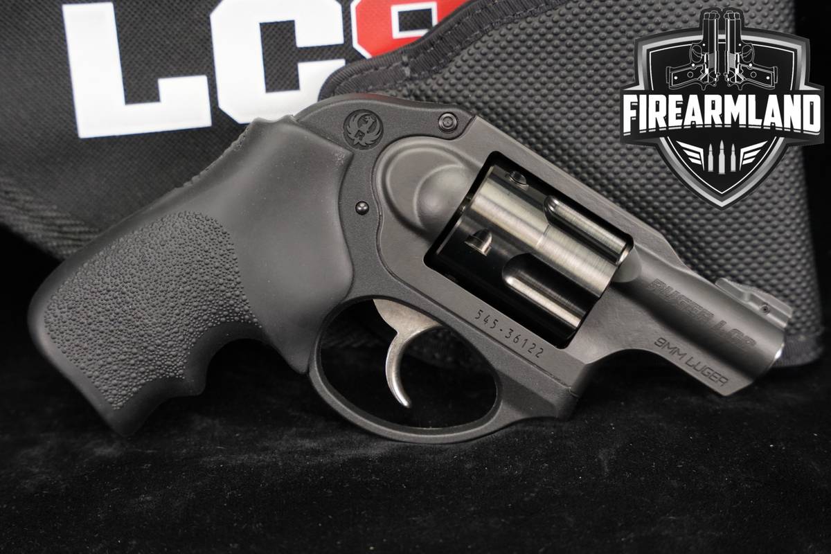 Ruger LCR 9mm Luger 1.87" Two-Tone Black & Stainless +ORIG CASE & HOLSTER