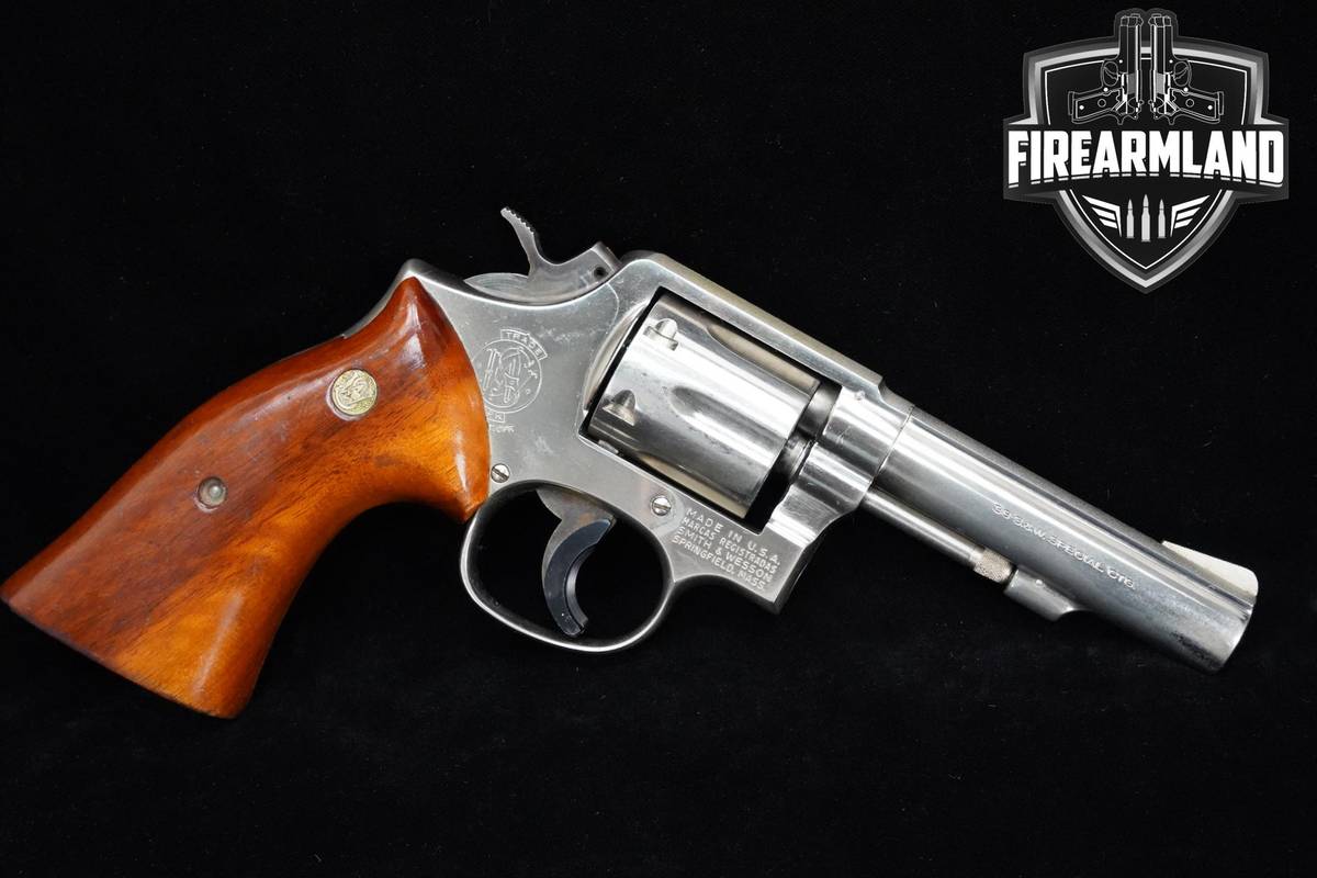 Smith & Wesson (S&W) Model 10-8 M&P 38 Special 4.1" Nickel S&W 10-8 VINTAGE
