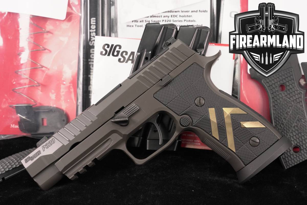 Sig Sauer P320-AXG Legion; Custom Works 9mm 3.9" P 320 +3 MAGS & ORIG CASE