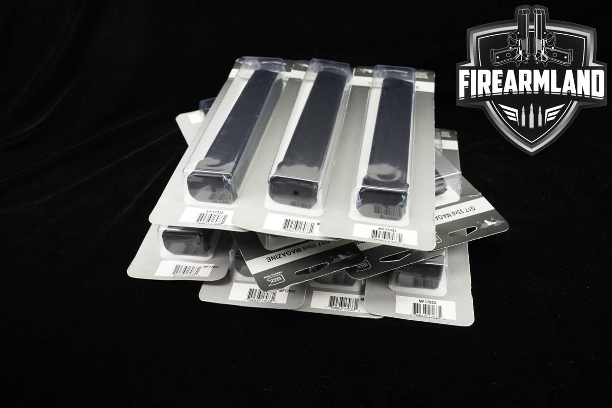TEN (10) Glock 17 G17 33 Round Magazines 9mm Luger Mags +ORIG BOX
