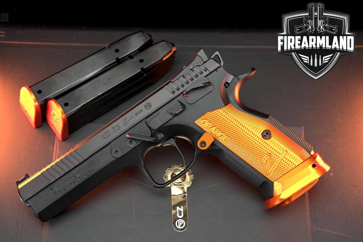 CZ TS 2 Orange 9mm 5.2" +3 MAGS & ORIG CASE