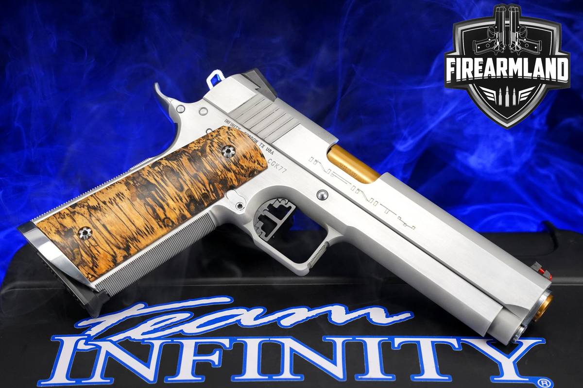 Infinity Classic 38 Super 1911 5" Brushed Stainless +10 MAGS & ORIG CASE