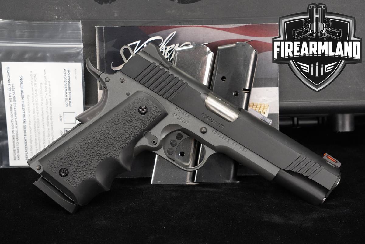 Kimber Custom LW Night Patrol 45 ACP 1911 5" +3 MAGS, ORIG CASE