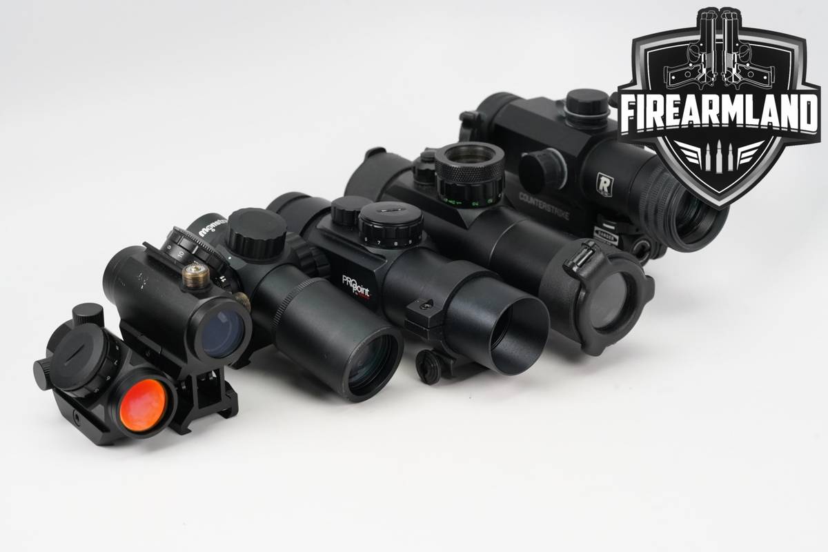 SIX RED DOT SIGHT LOT 6 Pack Monstrum Tasco Redfield Bushnell Truglo RDS