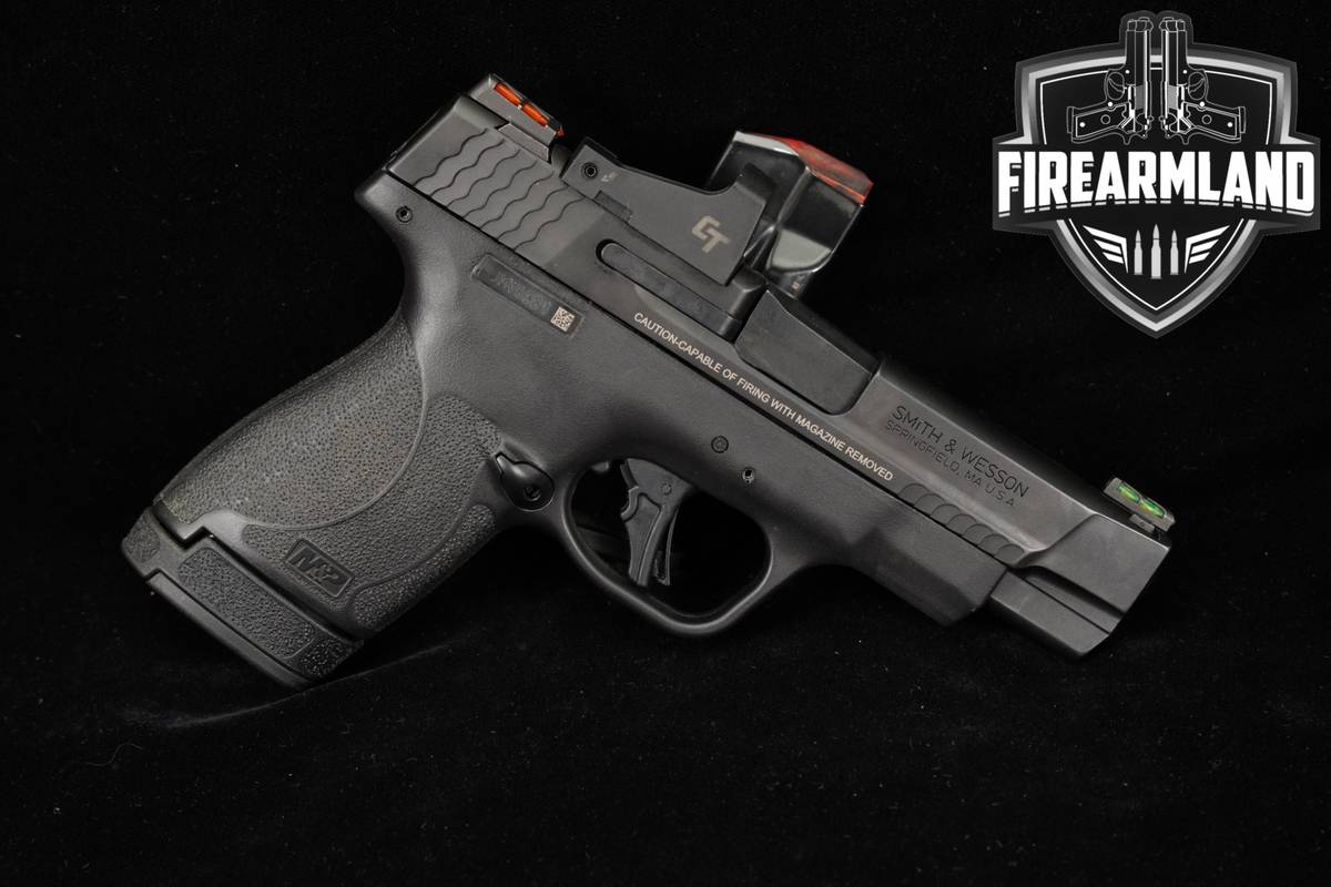 Smith & Wesson M&P9 Shield Plus PC S&W 9mm +2 MAGS & CRIMSON TRACE OPTICS