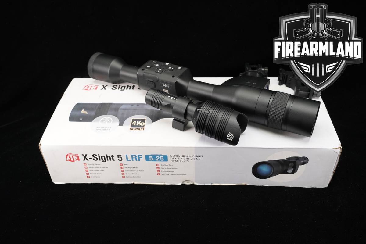 ATN Corp X-Sight 5 LRF 25x Digital Day Night Vision 30mm Scope +BOX