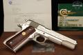 Colt Government Model Series 70; Ohio 175th Anniversary Commemorative (1978); 1 of 250; Custom Shop .45 ACP Two-Tone Silver in Very Good Condition Image 2