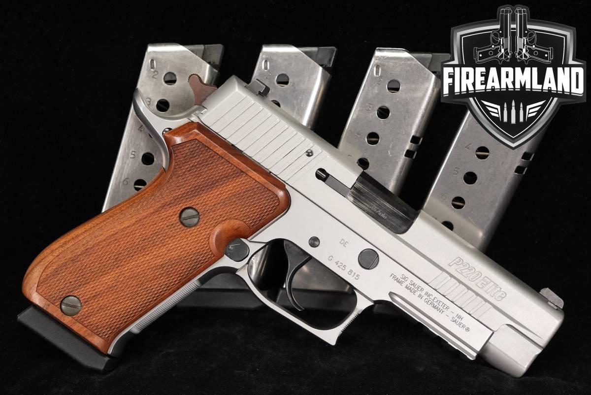 Sig Sauer P220 Stainless Elite 45 ACP 4.4" SRT P-220 +5 MAGS