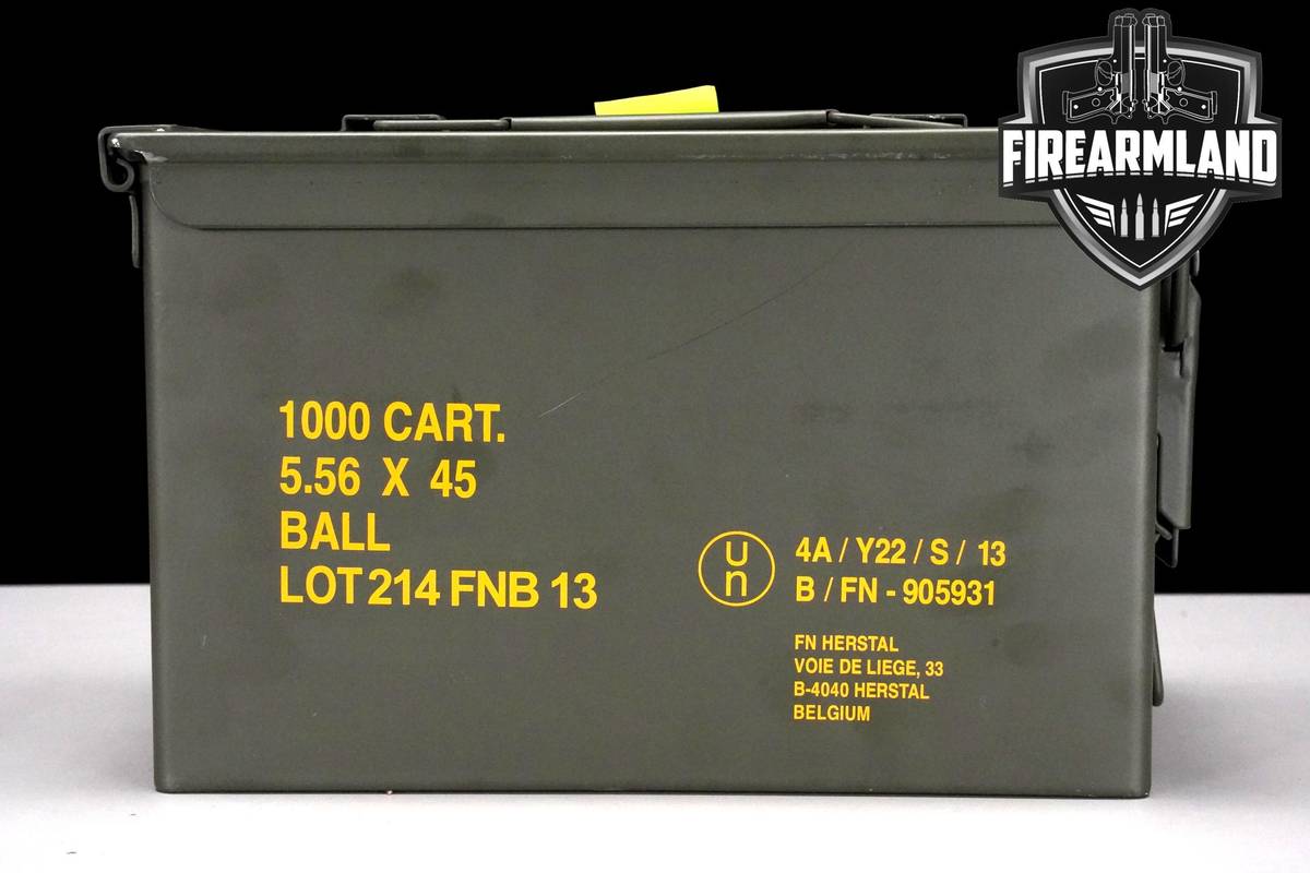 5.56x45 Ball Ammunition 5.56x45 Ammo 1000 ROUNDS