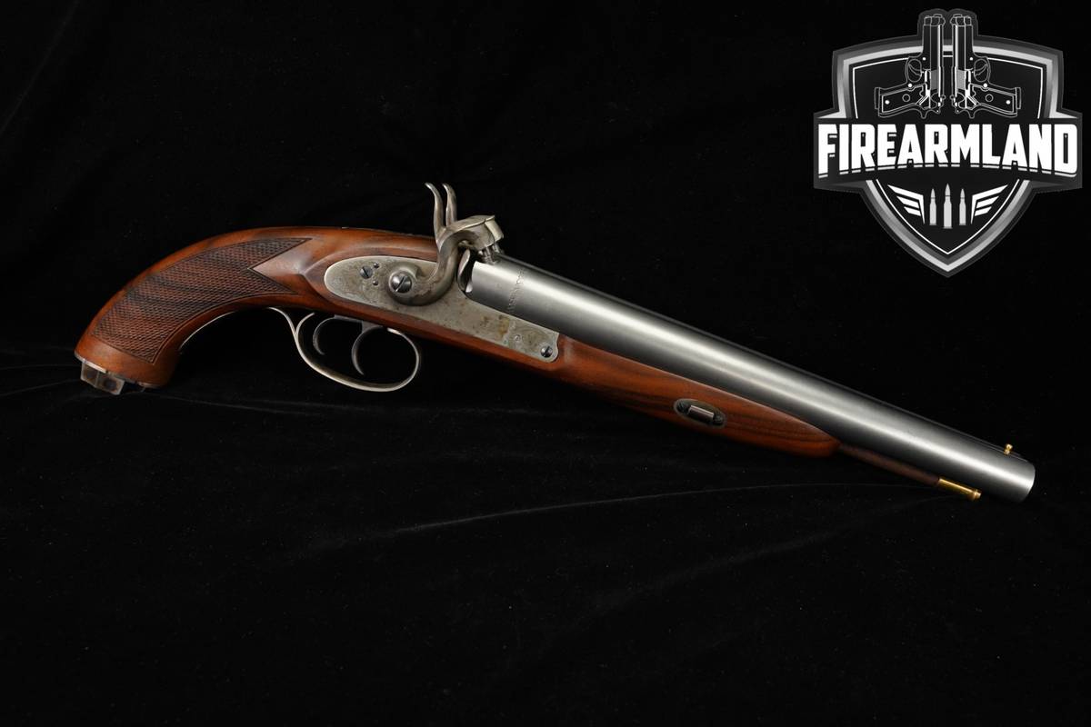 Davide Pedersoli Howdah Hunter 50 Caliber 11.25" +ORIG CASE