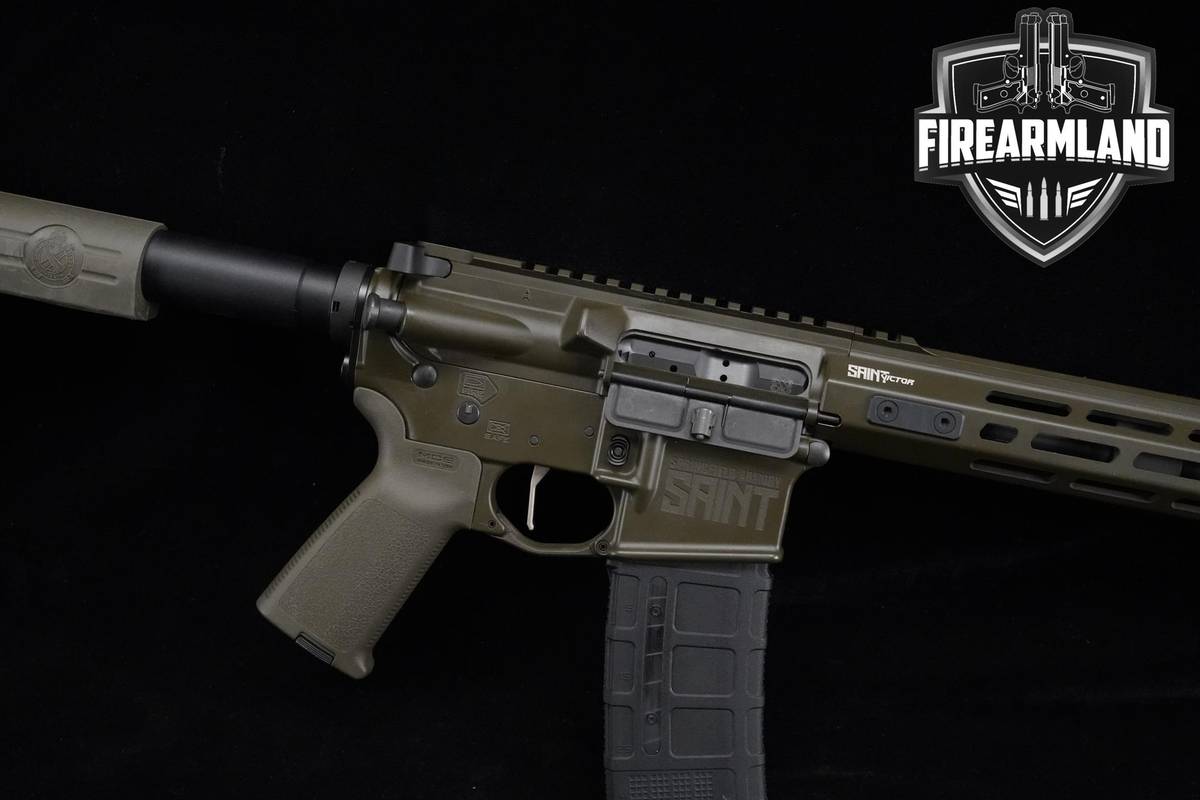 Springfield Armory Saint Victor Pistol 5.56 NATO AR-15 AR15 7.5" OD Green