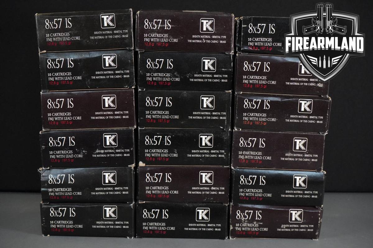 8x57 (8mm Mauser) Ammo 8x57-(8mm Mauser) Ammunition 180 ROUNDS