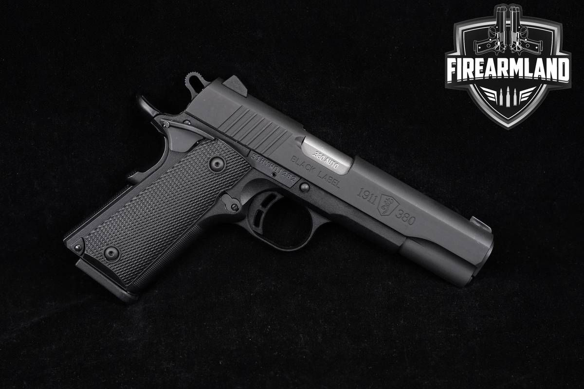 Browning 1911-380 Black Label 380ACP 4.25 Target Pistol +3 MAGS & ORIG CASE