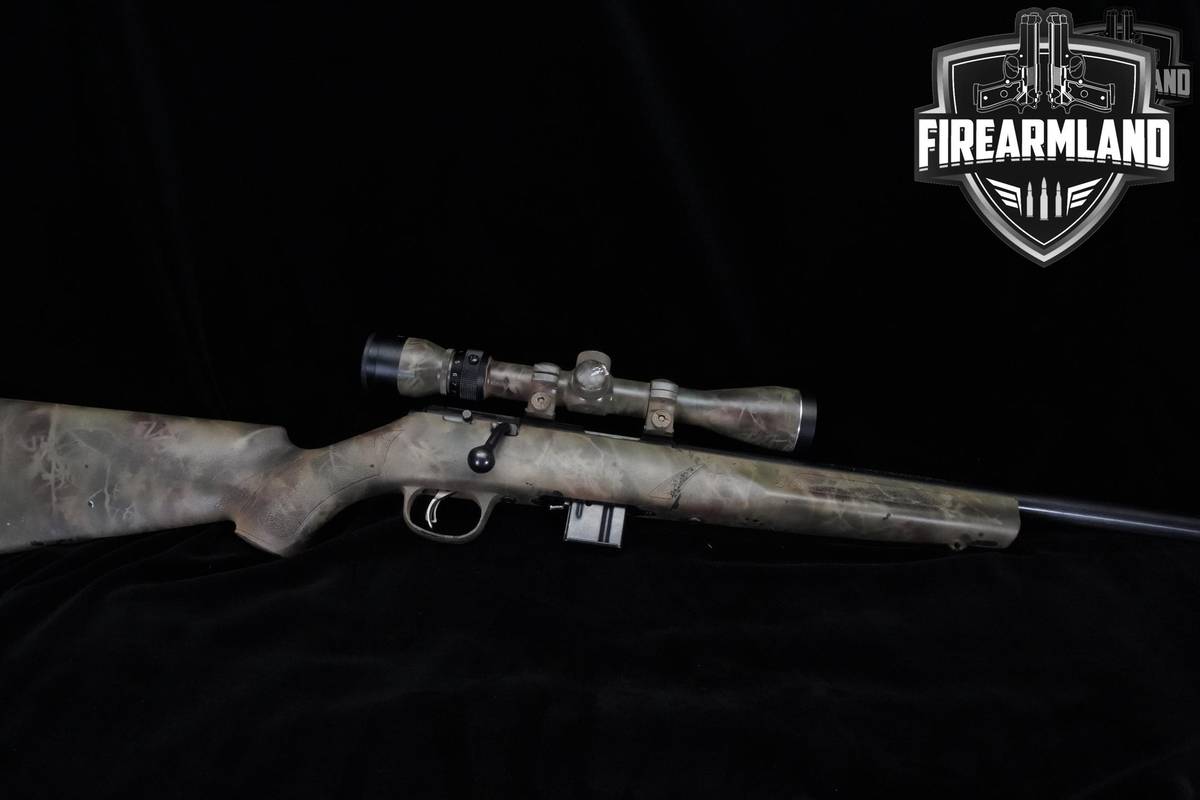Marlin XT-17 17-HMR 22" Worn Rattlecan Marlin XT17 +Tasco 3-9x40