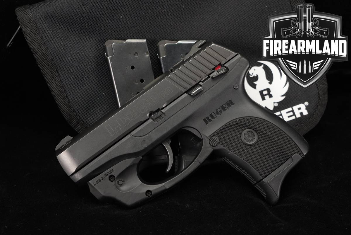 Ruger LC380 380 ACP 3.12 LC +3 MAGS, ORIG CASE, LASERMAX